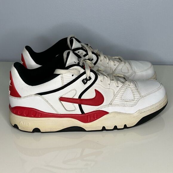 NIKE AIR FORCE III 3 Low 313640 100 MEN'S SIZE 11 RED WHIT SNEAKERS - Picture 2 of 7